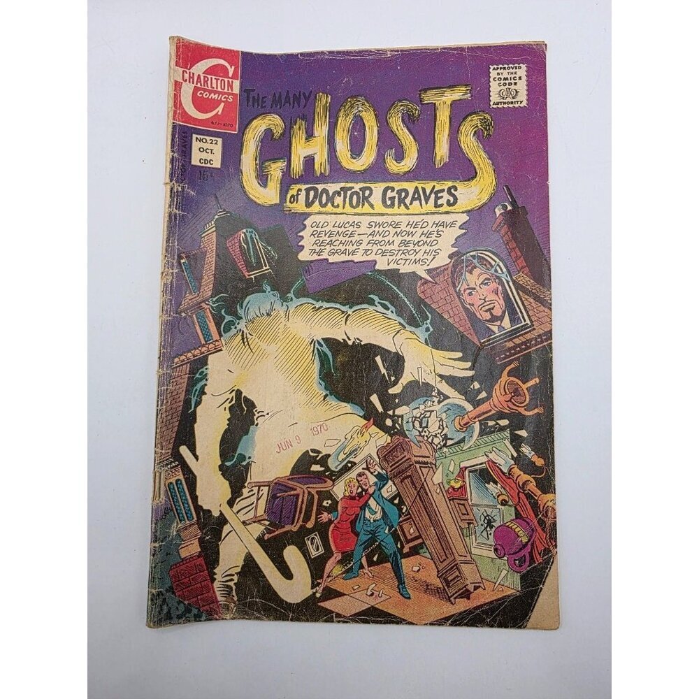 The Many Ghosts of Doctor Graves #22 Charlton Comics 1970 Bronze Age Horror